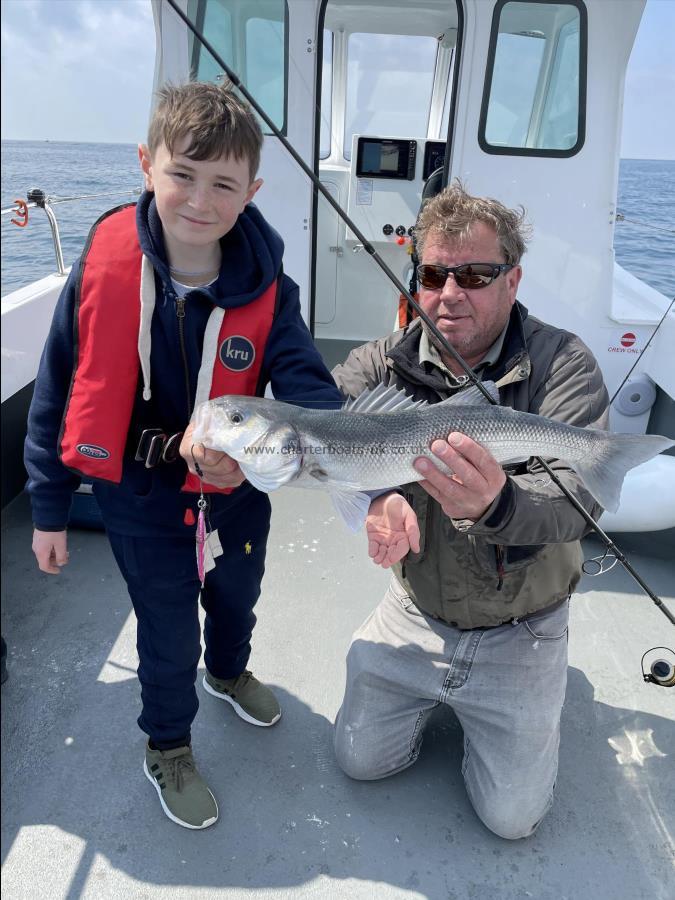 4 lb 2 oz Bass by Riley, assisted by Mick