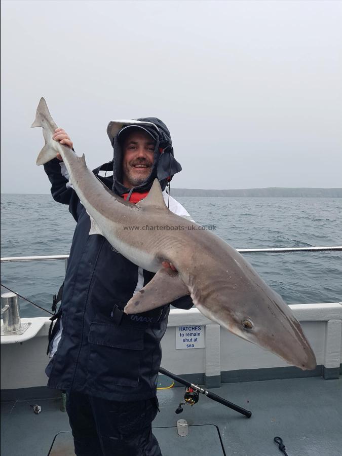 43 lb 8 oz Tope by Duncan cooper