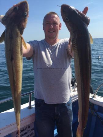 8 lb Ling by andy from pickering with 2 of his ling 30/8