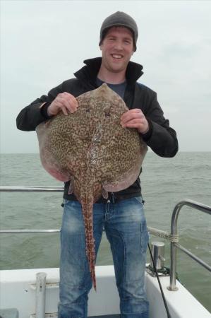 13 lb 6 oz Thornback Ray by Bob Marshall