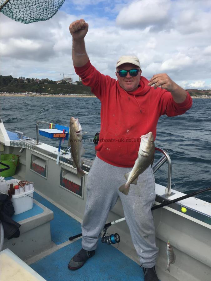 3 lb Cod by Malcolm with a long awaited double shot