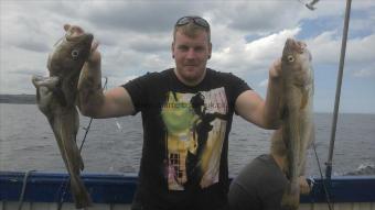 4 lb 8 oz Cod by mick wales cod x2 4.5lb and 4lb