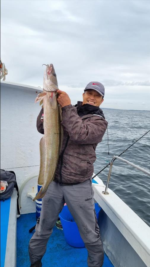 14 lb 2 oz Ling (Common) by Gordon , durham