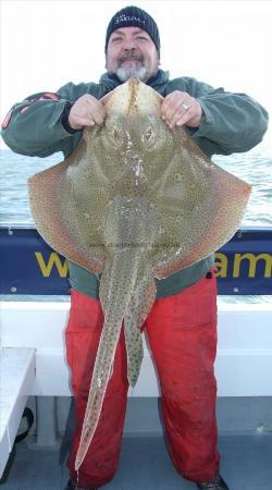 21 lb 8 oz Blonde Ray by Russell Salmon