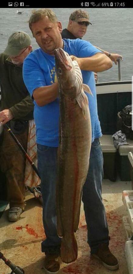 28 lb 7 oz Ling (Common) by Les fenwick (Mr Northeastern)