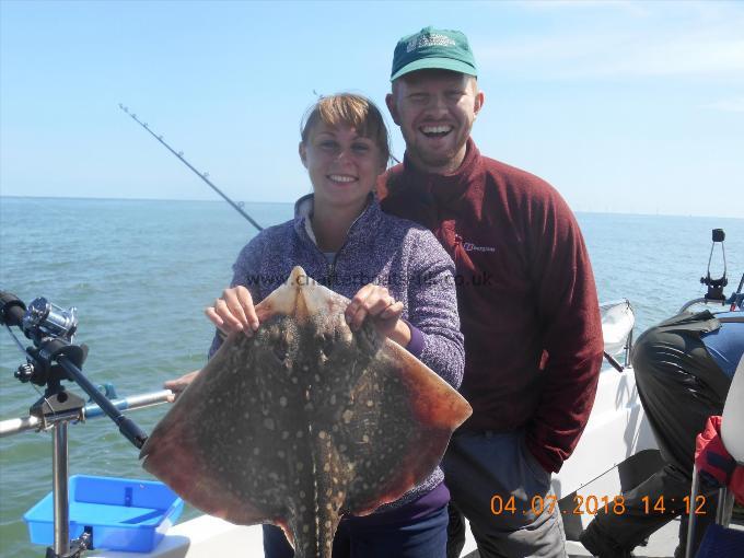 7 lb Thornback Ray by louis and Rebecca