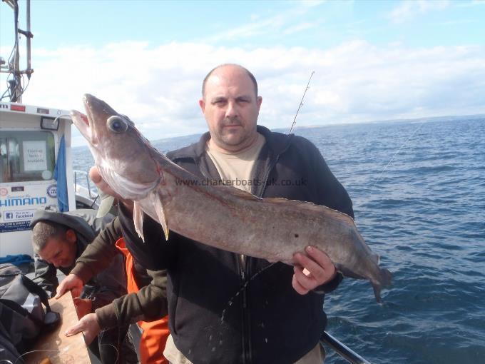12 lb 3 oz Ling by Mike Edge.