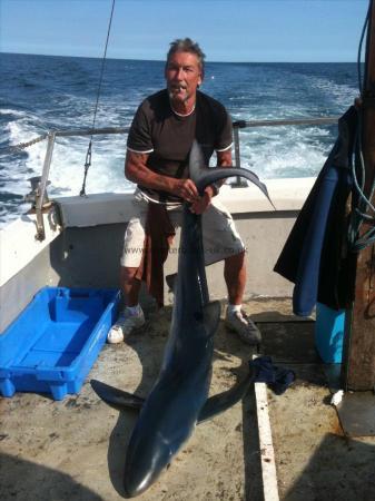 75 lb Blue Shark by Chris Gill