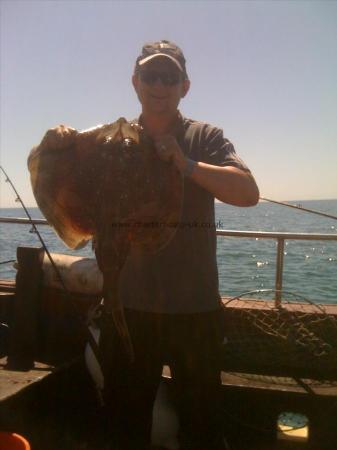 10 lb 2 oz Undulate Ray by Chris Saville on his return to Poole.....