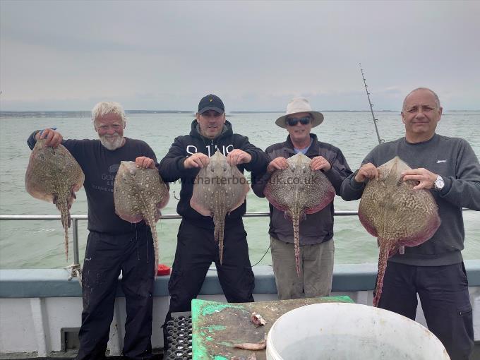 8 lb 4 oz Thornback Ray by Colins party