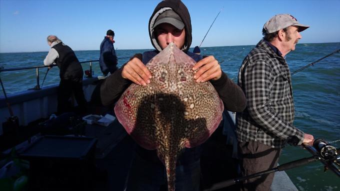 8 lb 3 oz Thornback Ray by Dan from Kent