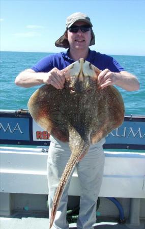 12 lb 10 oz Undulate Ray by John Paddy