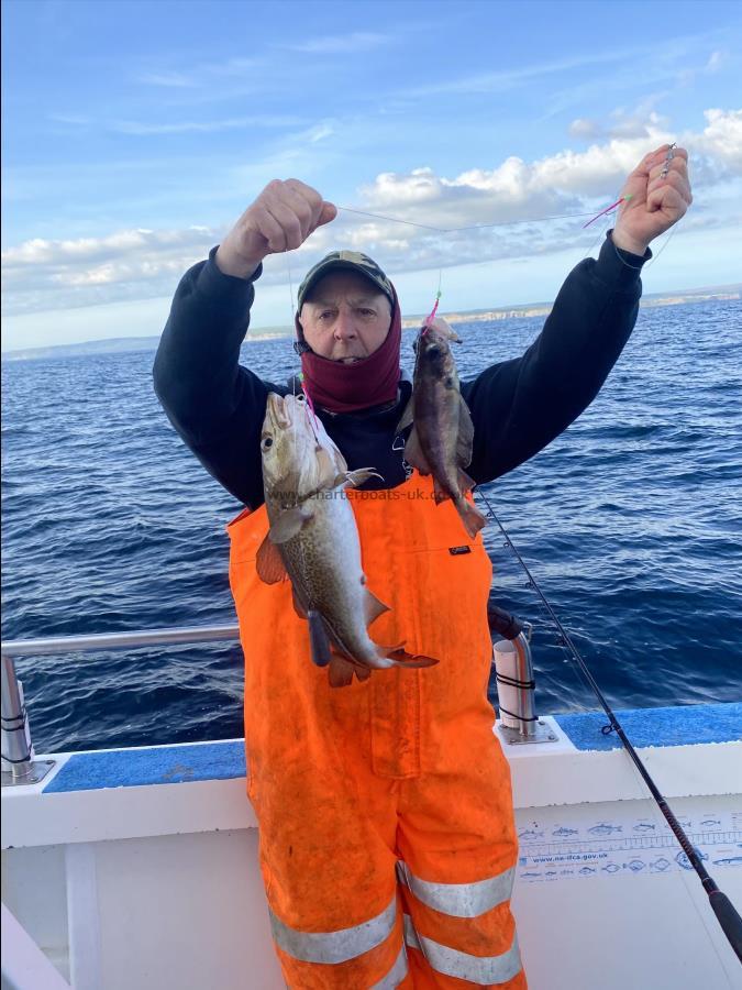 4 lb 10 oz Cod by Dave Sharp.