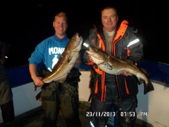 15 lb 8 oz Cod by Alex Charlton, Pete Thomas, 11lb 8oz