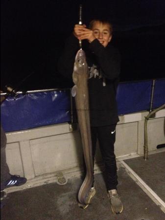 12 lb Conger Eel by Tobias, 14yr old