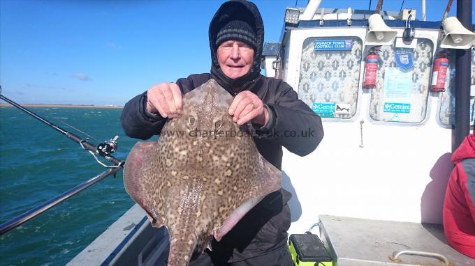 13 lb 5 oz Thornback Ray by John from Broadstairs