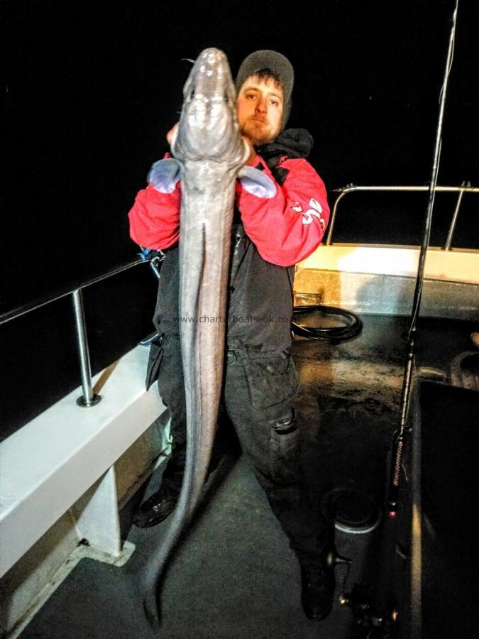 28 lb Conger Eel by Unknown