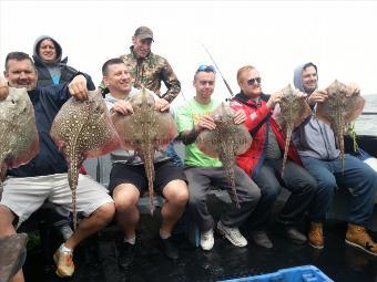 7 lb 6 oz Thornback Ray by Daves party