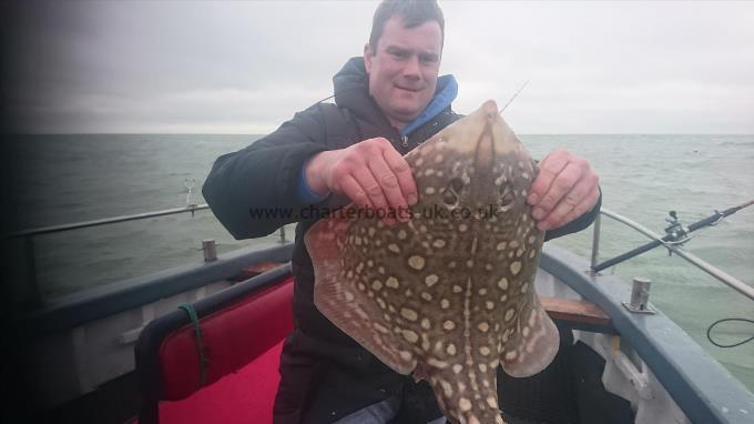 8 lb 5 oz Thornback Ray by Lou from Cambridge