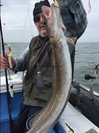 5 lb Ling (Common) by bernie from cottingham among the ling 2nd may 2017