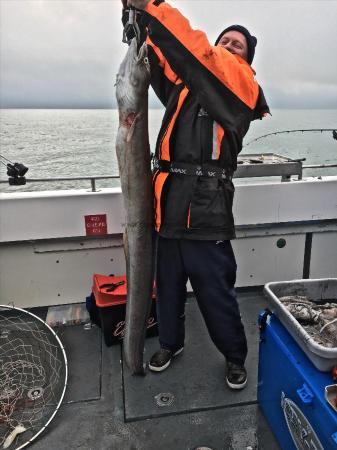 36 lb Conger Eel by Unknown