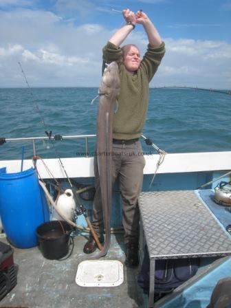 30 lb Conger Eel by Charlottes mate