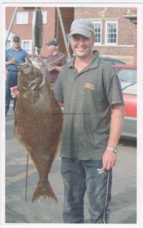 34 lb 8 oz Halibut by Unknown