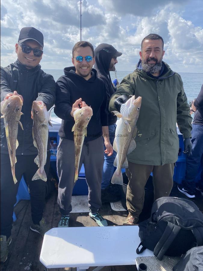 5 lb Cod by Leeds on form at fishing and football