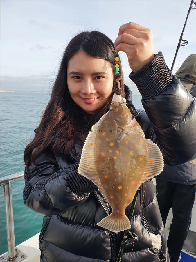 1 lb 8 oz Plaice by Unknown