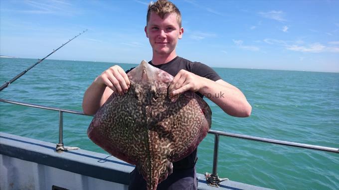 8 lb 3 oz Thornback Ray by Lewis from Southampton