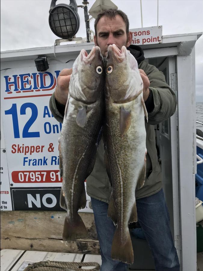 8 lb Cod by Martin brooks 2 nice cod 8th june