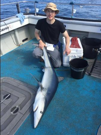 67 lb Blue Shark by Kevin McKie