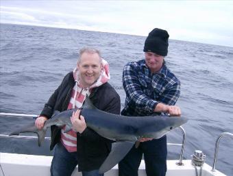 60 lb Blue Shark by Brian Turner