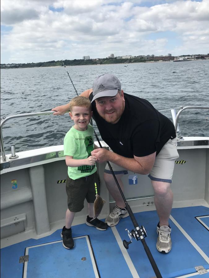 12 oz Plaice by Dad and son