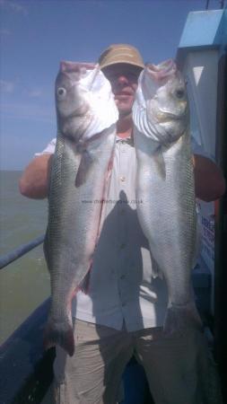 8 lb 4 oz Bass by george from ramsgate