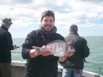 3 lb 8 oz Black Sea Bream by Unknown