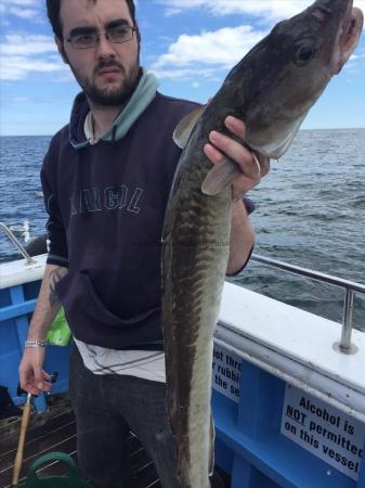13 lb Ling by nathan with his ling 1st aug on HEIDI J