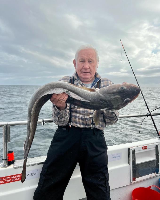 13 lb 8 oz Ling by Malc MacDonald