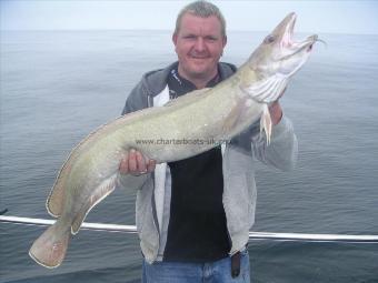 21 lb 13 oz Ling by Martin Gwynne