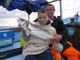 5 lb 1 oz Bass by 9 years old - first trip