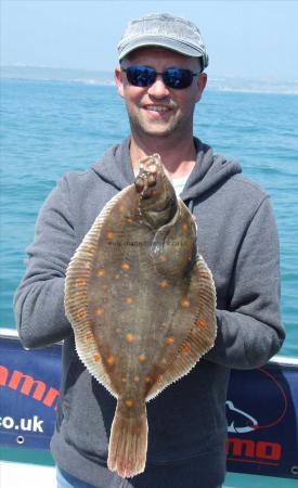 3 lb 6 oz Plaice by Tony Gray