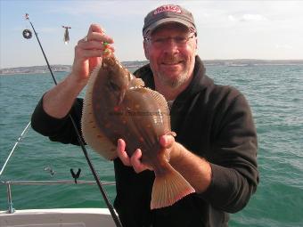 4 lb 3 oz Plaice by Jim with his Plaice