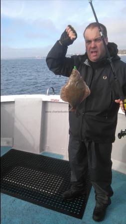 2 lb 8 oz Plaice by Paul lawrence