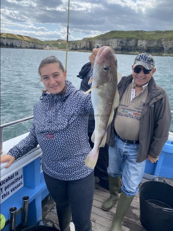 4 lb Cod by Alexandra from italy cod fishing on heidi j