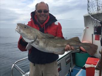 19 lb Cod by skipper having a go
