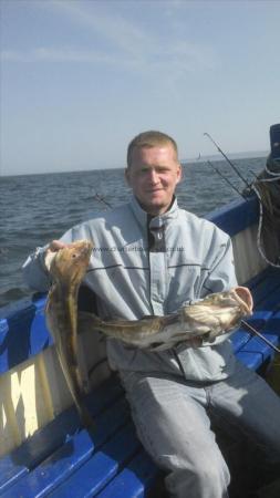 6 lb Cod by Robert forest 6lb and 5lb cod.