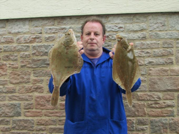 1 lb 13 oz Plaice by Kevin Turner