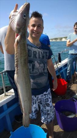 12 lb Ling by si from bradford caught on HEIDI J