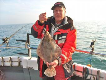 3 lb 8 oz Plaice by Ray Hobden