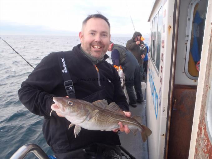 3 lb 8 oz Cod by Rocky.